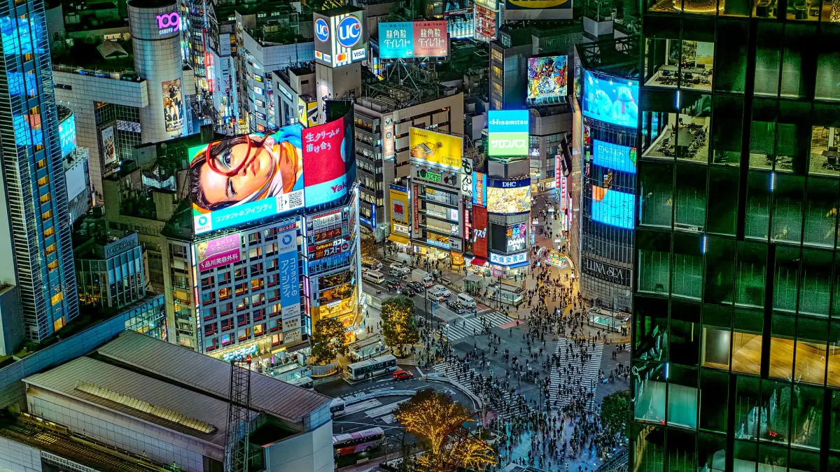 Shibuya Crossing seen from above